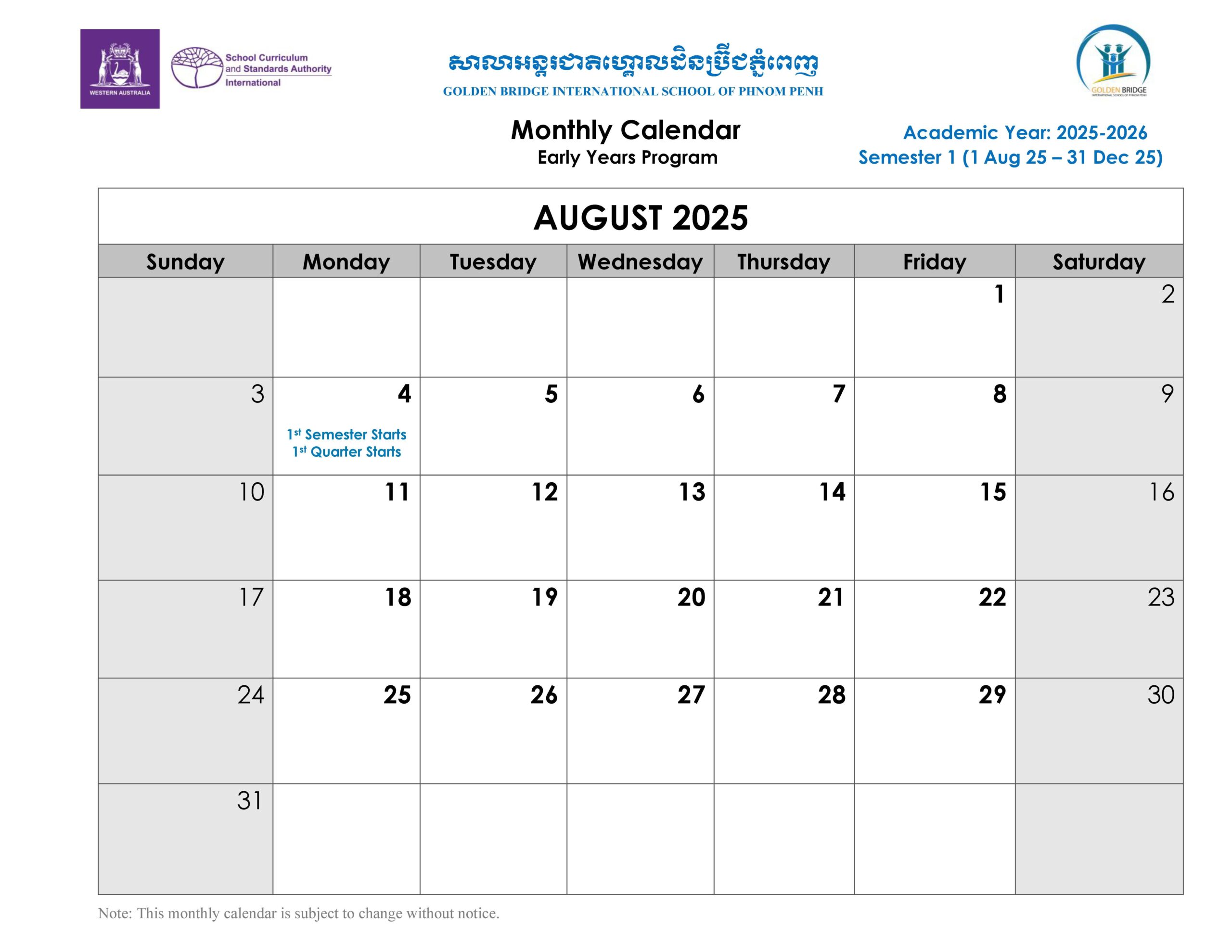 Early Childhood Education Program